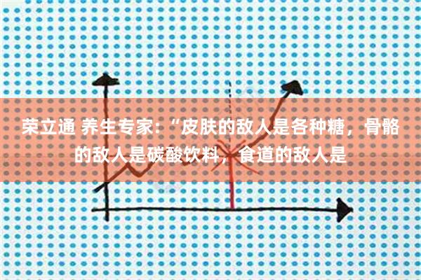 荣立通 养生专家: “皮肤的敌人是各种糖，骨骼的敌人是碳酸饮料，食道的敌人是